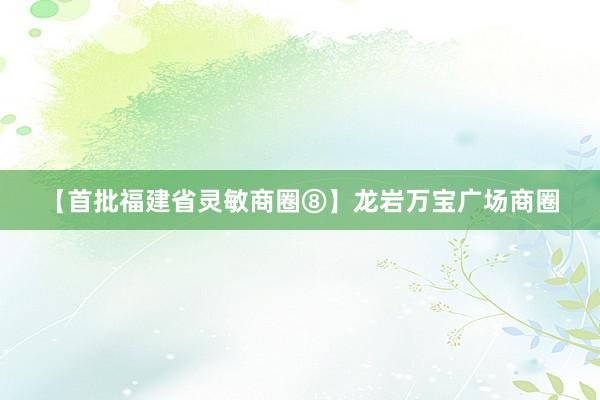 【首批福建省灵敏商圈⑧】龙岩万宝广场商圈